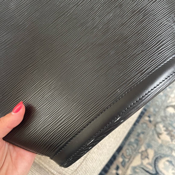 Saint Jacques Epi Leather Shopping Tote Bag - Picture 10 of 16